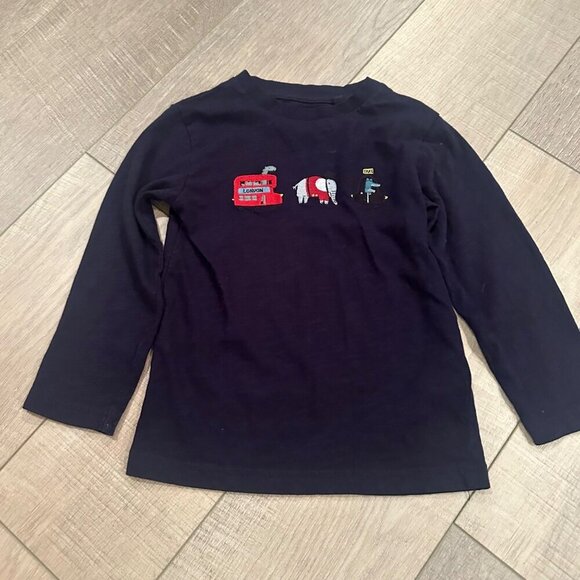 NEXT .82 TODDLER BOYS NAVY BLUE LONG SLEEVE T SHIRT 3-4 YEARS - Picture 1 of 5